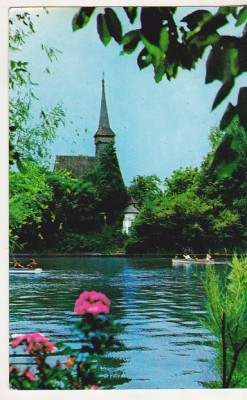bnk cp Bucuresti - Vedere spre Muzeul Satului - circulata foto