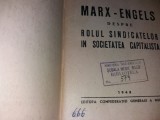 L.BORSCENCO MARX SI ENGELS DESPRE ROLUL SINDICATELOR IN SOCIETATEA CAPITALISTA