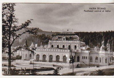 bnk cp Vatra Dornei - Pavilionul central al bailor - circulata foto