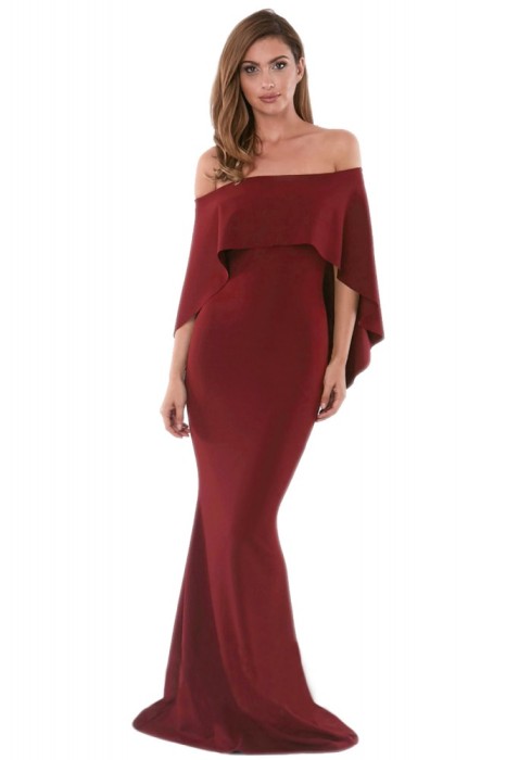 M629-2113 Rochie eleganta bodycon cu voal stil capa atasat M629-2113 Rochie eleganta bodycon cu voal stil capa atasat