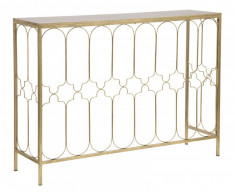 Consola din metal &amp;quot;Balcony&amp;quot; Gold, l112xA31xH81,25 cm foto