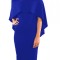 V554-4 Rochie midi de cocktail, accesorizata cu un volanas amplu