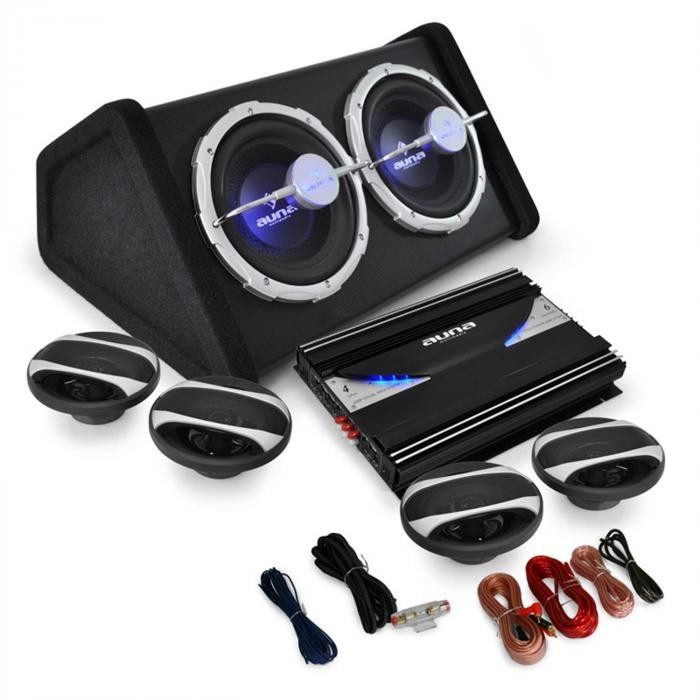 Auna 4.1 Set HIFI auto"Black Line 500 'Amplificator Auna 4.1 Set HIFI auto"Black Line 500 'Amplificator