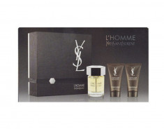 Set L&amp;#039;Homme (Apa de toaleta 100ml+ After shave balsam 50ml + Gel de dus 50ml), 100 ml, Pentru Barbati foto