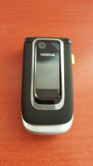 Telefon Nokia 6131 original / negru / impecabil / necodat capac piele foto