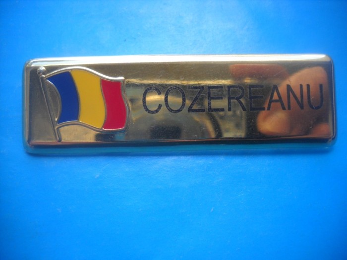 HOPCT ROMANIA INSIGNA MILITARA TRICOLOR PERSONALIZATA -GIGANTICA-RARA D=70 MM HOPCT ROMANIA INSIGNA MILITARA TRICOLOR PERSONALIZATA -GIGANTICA-RARA D=70 MM