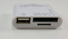 Adaptor OTG Apple Lightning si cititor de card-uri 5 in 1 TAB690 foto