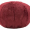 Taburet tapitat cu stofa &quot;Plush&quot; Bordeaux, O 50xH30 cm