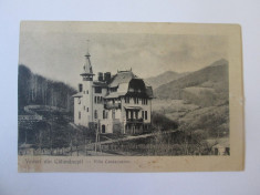 Carte postala Calimanesti-Vila Cantacuzino,circulata 1907 foto