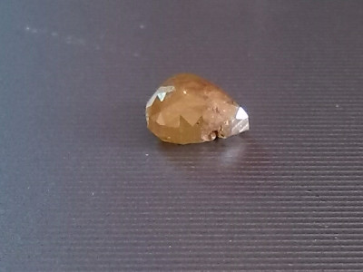 Diamant galben taiat picatura,para 1.12 ct foto