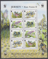 DB WWF Jersey Pasari Insecte Soparle MS MNH foto