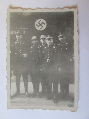 Fotografie originala 87 x 60 ofiteri nazisti din anii 30 foto