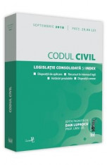 Codul civil Septembrie 2018 - Dan Lupascu foto