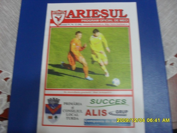 program Ariesul Turda - Petrolul Ploiesti