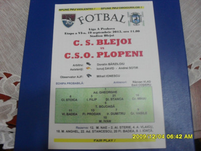 program CS Blejoi - CSO Plopeni foto