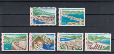 ROMANIA 1978 LP 951 HIDROCENTRALE SERIE MNH foto