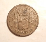 SPANIA 2 PESETAS 1884 / FALS DE EPOCA / RAR, Europa