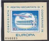 ROMANIA 1977 LP 938 CONFERINTA PENTRU SECURITATE COLITA DANTELATA MNH, Nestampilat