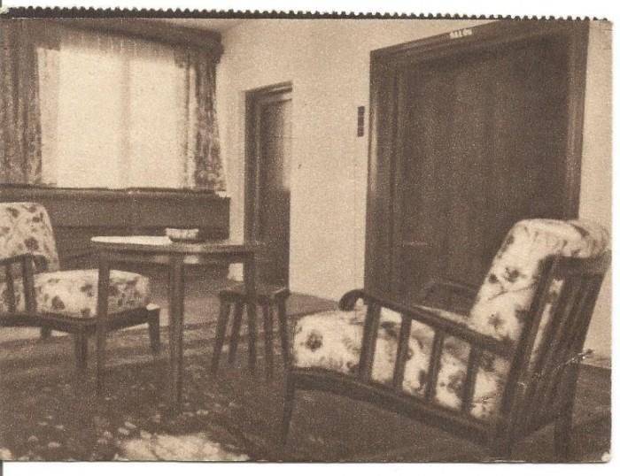 (A)carte postala(ilustrata)-BASARABIA-VALCOV-Interior Hotel Delta