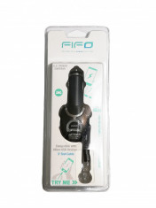 Incarcator auto micro-USB FIFO cu cablu retractabil foto