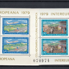 ROMANIA 1979 LP 978 a COLABORAREA CULTURAL ECONOMICA INTEREUROPEANA BLOCURI MNH