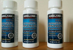 3 tuburi (3luni) MINOXIDIL 5% Kirkland SOLUTIE cresterea parului par / barba foto
