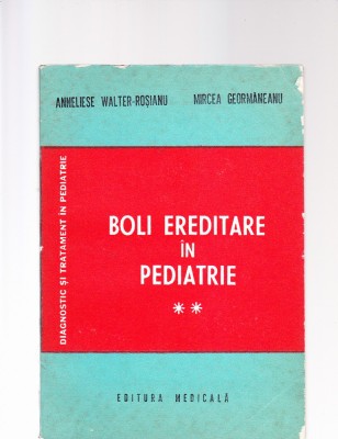 BOLI EREDITARE IN PEDIATRIE VOL 2 foto