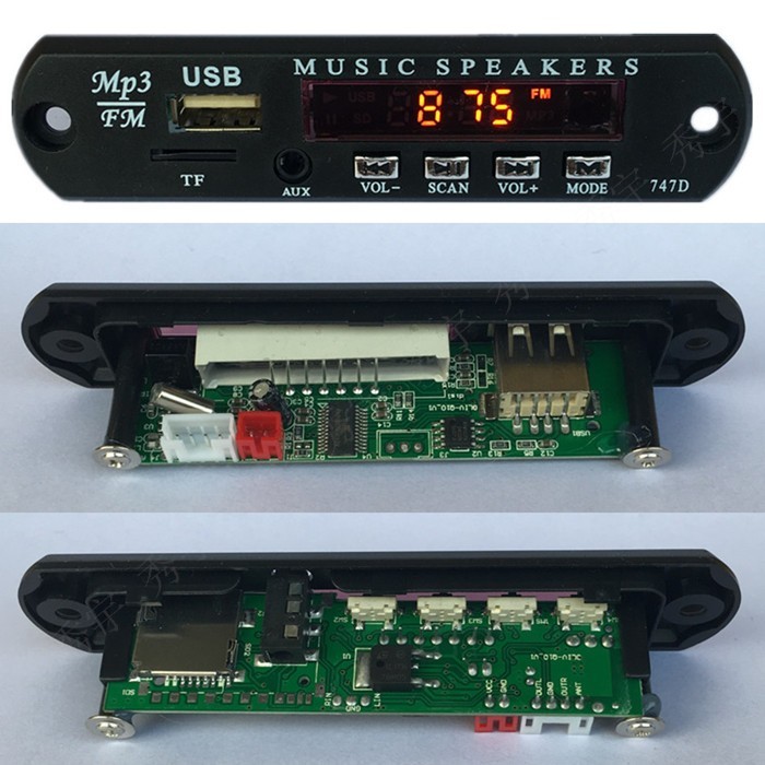Modul mp3 cu slot pentru SD Card USB Radio FM si telecomanda Modul mp3 cu slot pentru SD Card USB Radio FM si telecomanda