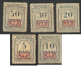 Cumpara ieftin SERIE ROMANIA / GERMANIA--CU SUPRATIPAR MVIR IN CASETA --1918 --MNH, Nestampilat