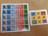 C&acirc;ini paraguay 1986 mnh coală plus bloc timbre, Nestampilat