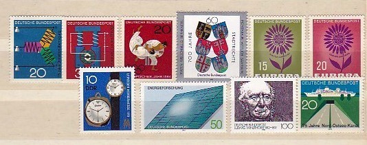 GERMANIA (BUNDESPOST) - SERII NESTAMPILATE TEMATICA DIFERITA, L50