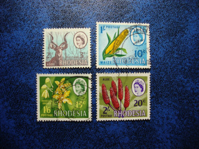 RHODESIA 1967 SERIE COMPLETA ELISABETA II foto