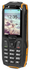 Telefon Mobil Kruger&amp;amp;Matz Iron 2S, Ecran 2.4inch, 64MB RAM, 128MB Flash, 2MP, Wi-Fi, 3G, Dual Sim (Negru/Portocaliu) foto
