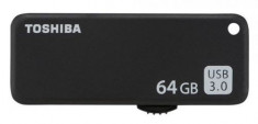 Stick USB Toshiba U365, 64GB, USB 3.0 (Negru) foto