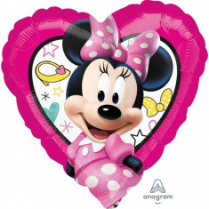 Balon folie inima Minnie Mouse - 45 cm, Amscan 36235 foto