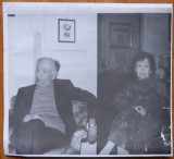 Fotografie originala mare, Eugen Ionescu si sotia sa la Paris