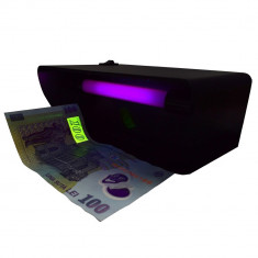 Tester profesional de bancnote cu lampa UV 4W foto