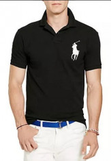 Tricouri POLO - Ralph Lauren - Bumbac 100% - Big Pony - Alb, Negru, Albastru foto