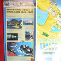 Harta Turistica a orasului Eilat -Perla de la Marea Rosie si a Portului , Israel