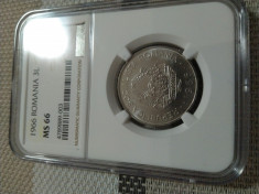 3 lei 1966 ms66 ngc top unc foto