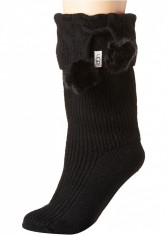 UGG Pom Pom Short Rain Boot Socks Black foto