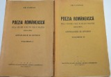 2 volume Poezia Romaneasca - de la origine pana in zilele noastre (1973 - 1937)