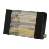 Incalzitor de terasa electric cu raze infrarosii IRC3000CN, culoare negru, putere calorica 3000W, alimentare 230V, Calore