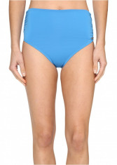 Vince Camuto Fiji Solids Convertible High Waist Bikini Bottom Misty Blue foto