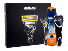 Razor Gillette Fusion Proshield Barbatesc 1ML Shaver with one head 1 pc + shaving gel Fusion Proglide Sensitive Active Sport 170 ml + shaver case foto