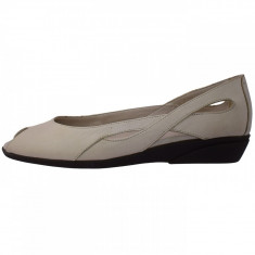 Pantofi decupati dama, din piele naturala, marca Flexx, 52195-3, bej foto
