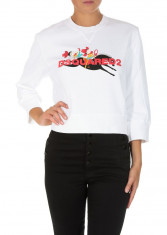 DSQUARED2 White Crewneck Sweatshirt White foto