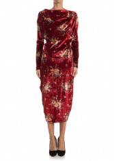 Vivienne Westwood Velvet Dress (Andreas Kronthaler Unisex Collection For Vivienne Westwood) Red foto