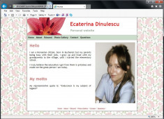 Proiect HTML Expression Web site personal foto