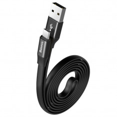 Cablu aplatizat Baseus 2A Data Sync cu USB C - 1.2 m foto